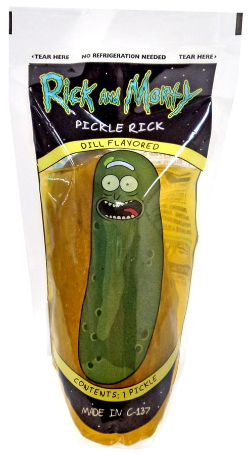 Rick & Morty Pickle Rick Pickle Dill Flavored - Walmart.com.