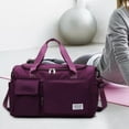 thumbnail image 4 of Waterproof Sports Duffel Tote Handbag Wet Pocket Shoulder Bag for Men Women Red, 4 of 8