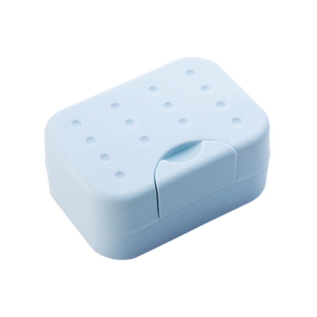 Yhmxh Decoración del baño Estuche de viaje para jabón a prueba de fugas con tapa, jabón portátil en barra para viajar, caja de jabón con mosquetón para baño, ducha, gimnasio, escuela, acampada