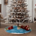 thumbnail image 4 of Sikiie Earth View World Map Nativity Christmas Tree Skirt, Jesus Christian Winter Holiday Tree Mat Decoration(30-48IN)36", 4 of 6