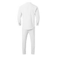 thumbnail image 5 of Men Summer Outfits And Track Suit Men Small Suit Big And Tall Men Suits Vest Trousers Portly Suits for Suite for Man Jacket Tan Mens Roaring 20s Prom Male Imitation Linen White 2XL, 5 of 5