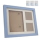 thumbnail image 3 of Kit de recuerdo de huellas de perros Marco de fotos de madera DIY con arcilla para dueños de mascotas y recuerdo conmemorativo Marco de fotos azul barro azul elegante y silencioso, 3 of 8