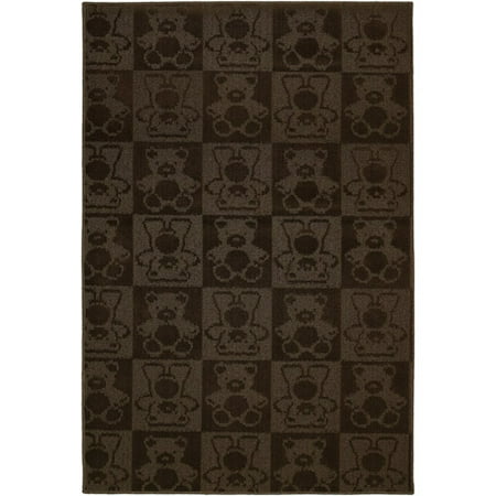 Teddy Bear Patterned 5'x7' Area Rug -cho