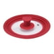 thumbnail image 2 of Tapa de silicona universal de vidrio resistente con orificio para ollas y sartenes. 24 a 26 a 28CM, 2 of 9