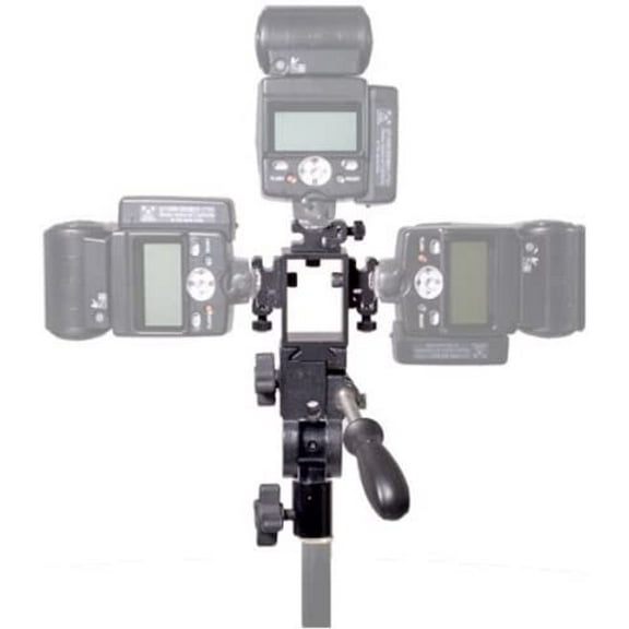 Interfit INT337 Strobies Triple Flash Bracket with Bracket and Handle