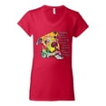 thumbnail image 3 of Colorful Pitbul | People Will Know How Large Your Soul | Dean Russo Art Animal Lover Womenâ€™s Standard V-Neck Tee, Red, Small, 3 of 6