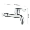 thumbnail image 3 of Household Faucet Copper Durable Lengthened Washing Machine Bathroom Kitchen Water Inlet Quick Opening Spout Faucets for Kitchen Faucet Kitchen Stainless Bath Faucet Outdoor with Faucet Faucet for, 3 of 4