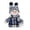 B, variant on cbzote Christmas Handmade Cute Snowman Animated Knit Doll Collectible Figurine Xmas Bedroom Home Holiday Presents Ski Swing Decoration