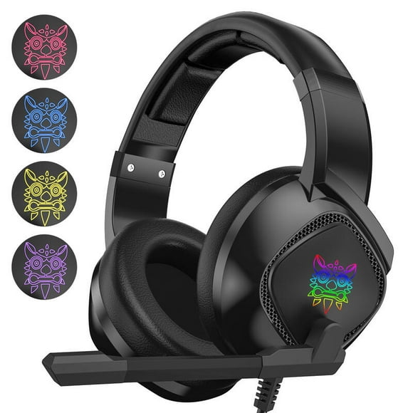 Diadema Gamer Onikuma K19 RGB Sonido 7.1 Microfono con Cancelacion de Ruido