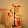 thumbnail image 3 of 2026 New Vintage LED Glowing Cardinals Tree, Twinkle Trees Lamp with Lighted Branches & Red Berries, Trees Tabletop Lamp Centerpiece for Home Party Decor(USB version, Battery Not Included), 3 of 5