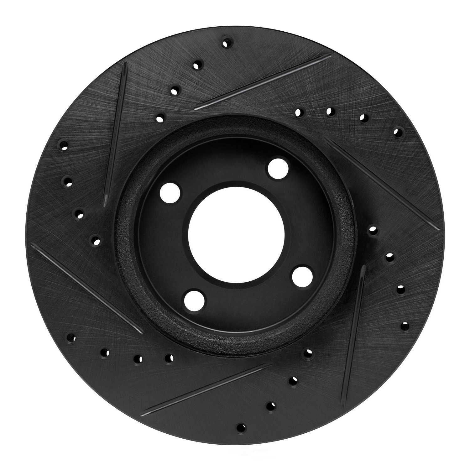 Dynamic Friction Company 633-67112R DFC Brake Rotor - Drilled And Slotted - Black