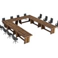 thumbnail image 5 of Rectangular Conference Table for 6-8 People, 6FT Seminar Table for Meeting Room, 5 of 5