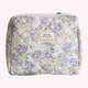 thumbnail image 5 of Cartera de Maquillaje Likrtyny de Dibujos Animados con Cremallera para Pinceles de Viaje Flores Azul, 5 of 5