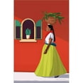 thumbnail image 2 of Great Art Now Market Day Woman by Omar Escalante, Framed Wall Art, 18.25W x 24.25H, 2 of 2
