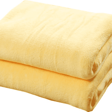 TELOLY Fluffy Blanket Full Warmth Coverage Boys Blanket Simple Modern Look Cold-Resistant Kids Blankets for Girls,Yellow-19.6*27In