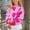 Hot Pink, variant on Girls Purple Floral Knit Sweater, Long Sleeve Crew Neck Pullover for Tween Girls 5-15 Years,Size 5-6 T