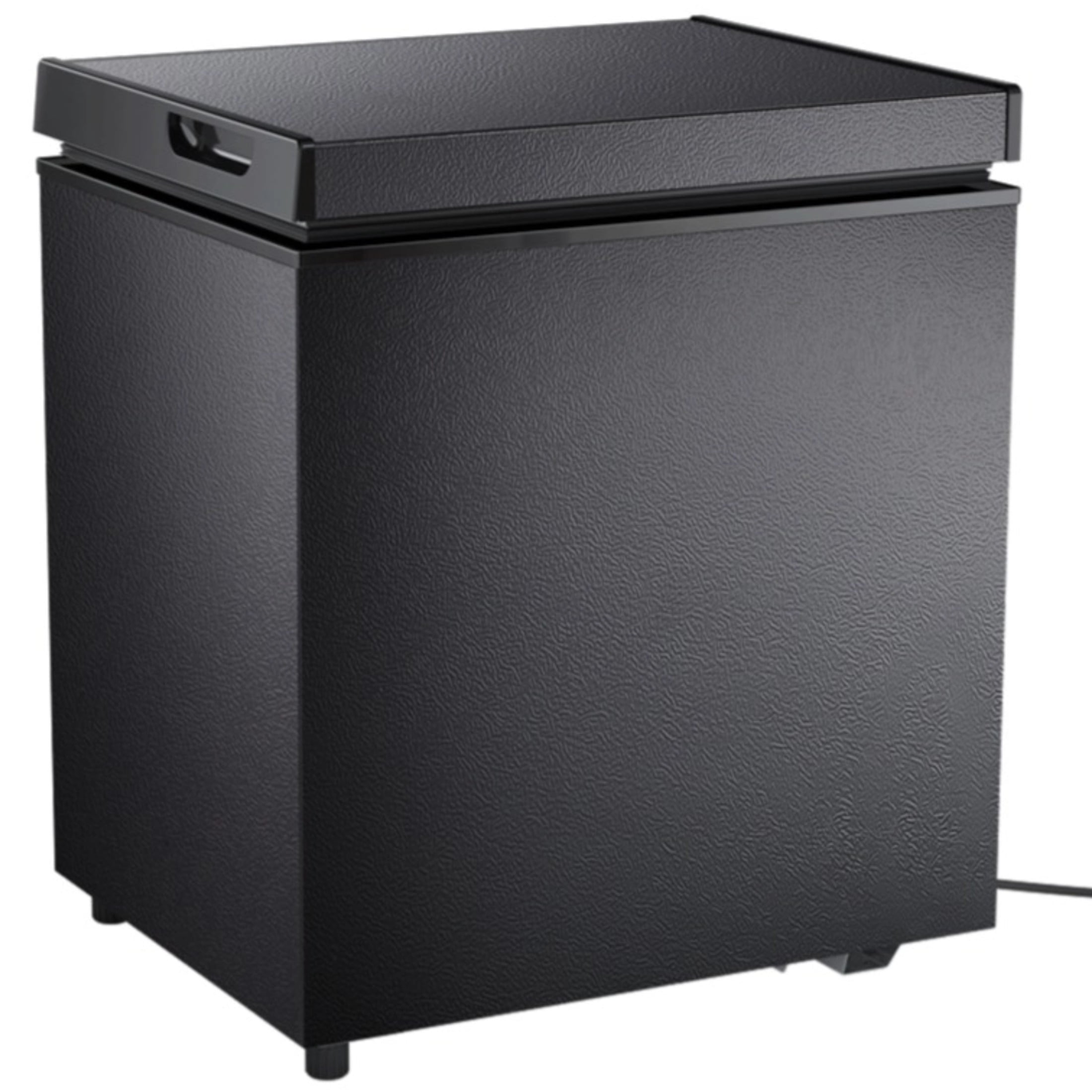 Auseo 2.5 cu. ft. Chest Freezer with 2 baskets Free Standing Top open Door Deep Compact Freezer Suitable for Home/RV/Kitchen/Office-Black