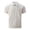 Khaki,#033, variant on Men's Full Zip Polo Shirt Short Sleeve 3D Geometric Jacquard Lapel Collar Regular Fit Stretch Casual Business Tops for Daily Office Street Wear,M