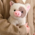 thumbnail image 2 of Fluffy Cute Pig Plush Toy 8in Soft Cartoon Pig Stuffed Farm Animal Doll Pillow Creative Birthday Gift, 2 of 9