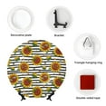 thumbnail image 4 of Balery Cute Sunflowers Print Bone China Decorative Plate Ceramic Dinner Plates Art Crafts with Display Stand-6in, 4 of 6