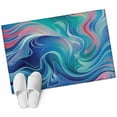 thumbnail image 2 of Blue Pink Ombre 2'x3' Washable Rug, Modern Abstract Art Non-Slip Soft Doormat Area Rugs for Entrance Bathroom Bedsides, StainResistant Carpet for Kitchen Bedroom, Entryway Floor Mat, 2 of 9