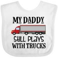 thumbnail image 3 of Inktastic Daddy Still Plays with Trucks Boys Baby Bib, 3 of 4