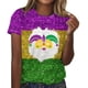 thumbnail image 1 of Pantalones Cortos de Mujer de Verano Sexy Casual Impreso Camisetas Cuello Redondo Manga Corta Superior, Blusa de Poliéster para la Fiesta, Diario Y Toda la Temporada, 1 of 3