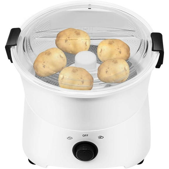 Electric potato peeler,85W Potato Peeler Machine One-button Drive Automatic Peeler Spinner,Multifunction Electric Fruit Veg Vegetable Peeler,Visual Lid, Used in Kitchens, Restaurants