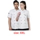 thumbnail image 4 of Algodón chef uniforme de manga corta camisas para hombres chet chet delantal botones de bandas de sudor para parrilla restaurante bar cafés blanco xxl sidaley HA012099-09, 4 of 7