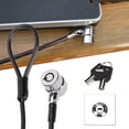 thumbnail image 4 of Laptop Lock, 180 Degrees Rotatable Laptop Lock Cable Flexible Galvanized Steel Durable  For Laptops Computers For Projectors For Monitors, 4 of 8