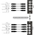 thumbnail image 4 of 1 Pce Rallonge de Câble Audio et Réseau XLR 4 Canaux 3 Broches, Rallonge de Signal Réseau DMX512, Prise, Installation Facile, 4 of 5
