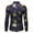 Navy, variant on Fesfesfes Long Sleeve Shirt Men Nightclub Shiny Golden 3D Rose Printed Slim Fit Button Down Party Dress Shirt Under $10
