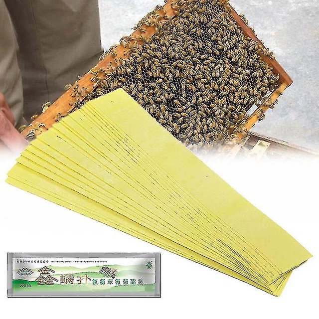 20 unids/bolsa Varroa tiras fluvalinato abeja ácaro asesino herramienta de tratamiento Apicultura Control de plagas ZefeiWu 1327533480475