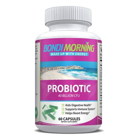 Probiotic 40 Billion CFU Complex - Highly Potent & Easily Absorbed Dietary Supplement | Aids Digestive Health, Supports Immune System & Helps Boost Energy. 60