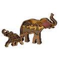 thumbnail image 4 of Wood Carved Elephant Crafts Smoother Edges Boxwood Material Mechanical Engraving Wood Elephant Mother Child Ornaments Exquisite Details For Gift ANGGREK Otros, 4 of 8