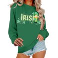thumbnail image 6 of Avrnliq Womens Green St. Patrick's Day Crewneck Sweatshirt, Relaxed Fit Leprechaun Shamrock Print Irish Themed Top for Festive Parades & Daily Casual Wear,Size 3XL, 6 of 6