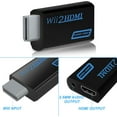 thumbnail image 5 of Adaptador de Wii a HDMI,convertidor de Wii a HDMI 1080P con salida de audio de 3,5 mm,conector de consola Wii a TV/monitor HDMI compatible con todos los modos de visualización de Wii(negro,Plug&Play), 5 of 5