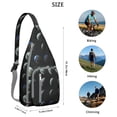 thumbnail image 4 of Stellar Navigation Sling Backpack - Star Map & Compass Print (Durable), 4 of 4