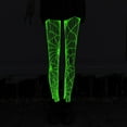 thumbnail image 4 of IWRICH Women's Glow in the Dark Fishnets Stockings High Waist Tights for Party Light Gray, 4 of 6