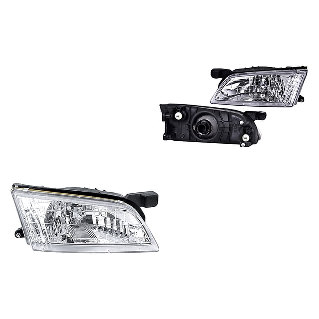 Par de Faros Altima 1998 A 1999 Nissan C/Base DEPO .