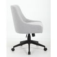 thumbnail image 4 of Boss Office Products Boyle Poly-Linen Guest Chair with Casters in Grey, 4 of 5