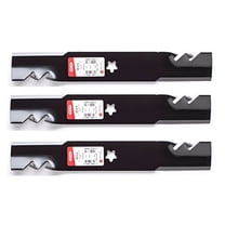 Oregon Set of 3, Genuine Gator 3-in-1 Mulcher Blades to Replace Craftsman, Poulan, Husqvarna Blade 180054, 173920, 173921, 532180054, 532173920, 532173921.