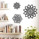 thumbnail image 3 of Nvzi 3 piezas de flores de metal para decoración de pared, flores de metal para el hogar familiar, sala de estar, dormitorio, baño, cocina, granja moderna, oficina, jardín al aire libre (negro), 3 of 5