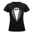 thumbnail image 5 of Tuxedo Women’s Cotton Short Sleeve T-Shirt HD Graphic Print Casual Crew Neck Tee S, 5 of 7