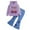 A20-Light Purple, variant on Hessimy Toddler Boys Girls Spring Summer 2Pcs Long Sleeve Soft Soft Fabric Sleepwear Pajamas Tops Pants Casual Homewear, Breathable Soft Fabric, 3M-12Y(Hot Pink,2-3 Years)
