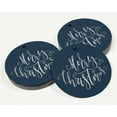 thumbnail image 3 of Inkdotpot 100 Pack Merry Christmas Favor Paper Tag Craft Real Silver Foil Hang Tag, 3 of 6