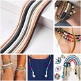 thumbnail image 6 of Heishi Clay Beads 2660 Pcs 10 Colors 6mm Vinyl Disc Beads Flat Round Handmade Polymer Clay Beads for Hawaiian Earring Choker Anklet Bracelet Necklace Jewelry Making Earth Tone, 6 of 6