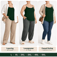 thumbnail image 2 of Enridrech Plus Size Camisole Tops for Women Tanks L-5XL Summer Breathable Comfort Spaghetti Strap Top Going out Shirt, 2 of 8