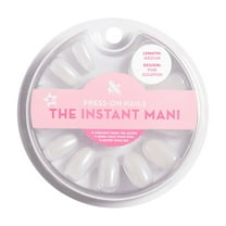 Olive & June Instant Mani Oval Medium Press-On Nails, Pink Goldfish, 42 Pieces