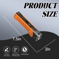 thumbnail image 5 of HIBIBUD Small Flashlight,Strong Magnetic Bottom and Side Pen Clip Keychain Light,Rotatable Lamp Head Led Flashlight,Orange, 5 of 7